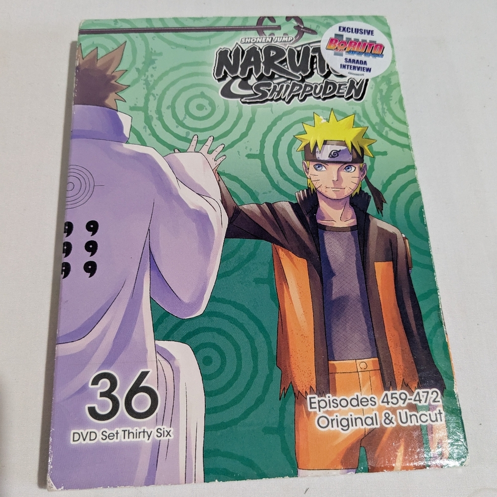 Naruto Shippuden 2 Disc DVD Set 36 Episodes 459-472 Uncut Sealed Region 1
